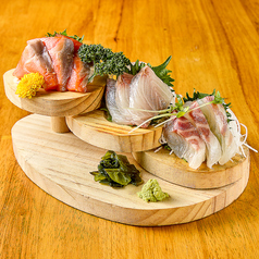 刺身三点盛り合わせ