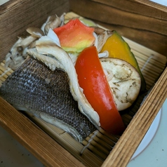 旬の野菜のせいろ蒸し