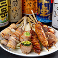 料理メニュー写真&nbsp;焼鳥特盛おまかせ[5本]セット