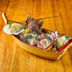 舟盛り盛り合わせ(伊勢海老入り)