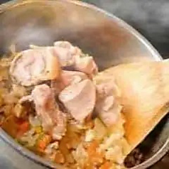 とりそぼろ釜飯
