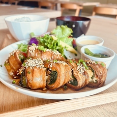 とろ～チーズと旬野菜の甘辛豚ばら巻きセット
