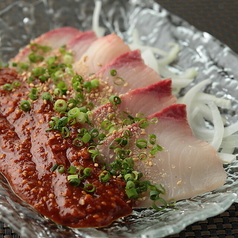 鮮魚のごま坦々がけ