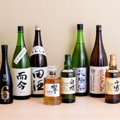 極上のお料理とともに、美味しいお酒をお楽しみください