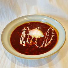 温泉卵のせハッシュドビーフ