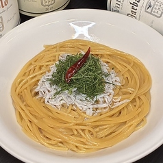 大葉とシラスのペペロンチーノ