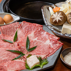 すき焼きしゃぶしゃぶ一芯のコース写真