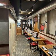 お席はゆったり