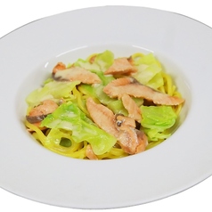 サクラマスクリームパスタ