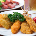 料理メニュー写真&nbsp;串カツ盛合せ(五種)