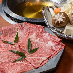 すき焼きしゃぶしゃぶ一芯のコース写真