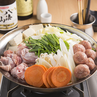 季節限定！名古屋コーチン味噌鍋・地鶏柚子塩ちゃんこ鍋