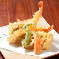 職人技が光る！素材を味わう絶品天婦羅などの揚げ物