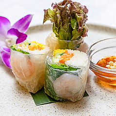 海老と野菜の生春巻き