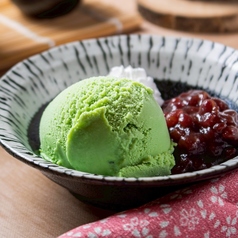 濃厚抹茶アイス/柚子シャーベット　各