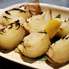 玉ねぎの薪焼き