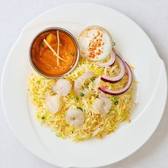 海老ビリヤニ Prawn Biriyani(ドリンク付き）