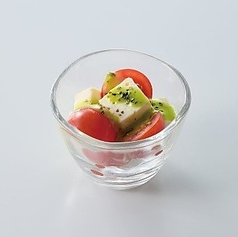 トマトと豆富のカプレーゼ風