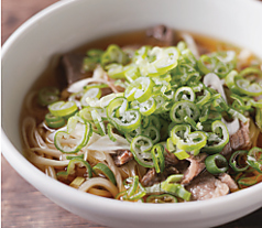 長萩和牛肉吸いうどん/長萩和牛ヒレカツサンド