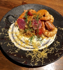 赤海老の冷製パスタ アメリケーヌとレモンクリーム