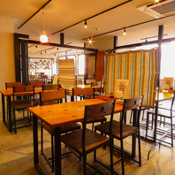 ゆっくりできる店内