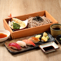 寿司天ぷら御膳1,400円(税込)