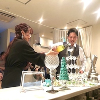 結婚式の二次会など貸切のご利用も大歓迎!