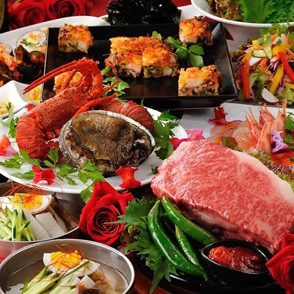 厳選された宮城の食材や韓国直送の食材…◆高級もち豚や仙台牛石焼、芯タン等コースは5000円～