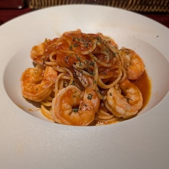 海老とアンチョビのトマトソーススパゲティ