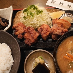 若鶏の唐揚げ夜定食