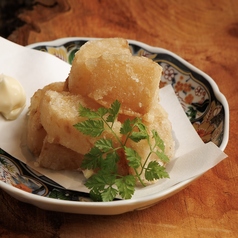 出汁大根の唐揚げ