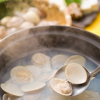 獅魂名物！ハマグリのしゃぶしゃぶ　