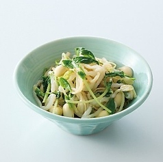 豆苗と豆もやしのナムル