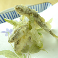 料理メニュー写真 活き稚鮎の天ぷら（一匹）