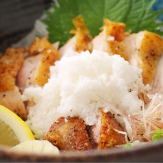 阿波【徳島県】　阿波尾鶏の炭焼き山芋ぶっかけ