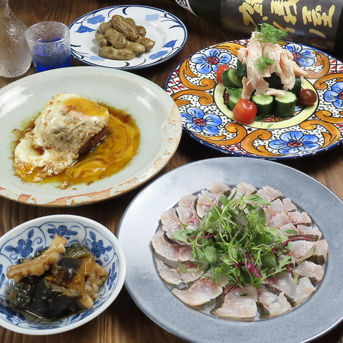 横川の創作料理といえば【8分め料理店】