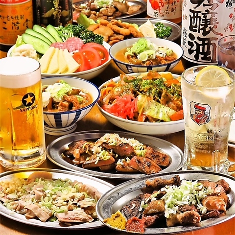 生ビール有り、ホッピー有りの飲み放題コースが料理8品付いて3500円(税込)～