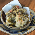 料理メニュー写真 沖縄県産 もずくとポークの天ぷら