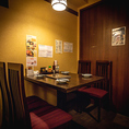 【個室テーブル席】2～8名様までOK！周囲を気にすることなくお食事と会話をお楽しみいただけます。
