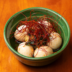 うずらの卵ニラ辛醤漬け