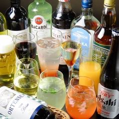 宴会にも対応できる飲み放題