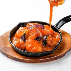 エビとホタテのエビチリ