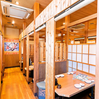 【TX守谷駅2分】個室席完備の広々とした海鮮居酒屋