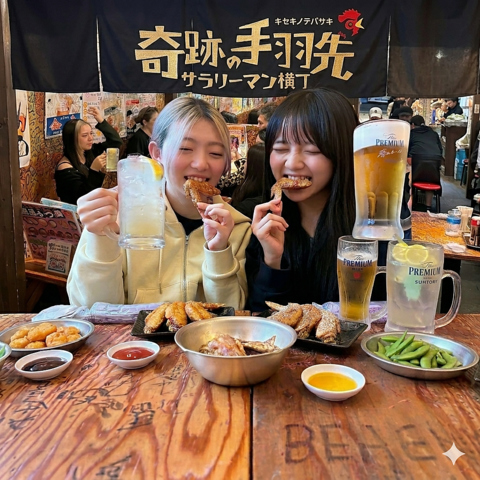 奇跡の手羽先、名物の串カツなどご堪能ください！テイクアウトも可能です◎