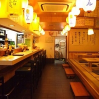 提灯が照らす大衆居酒屋