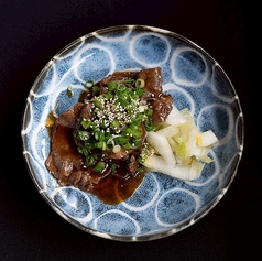 牛上タンの仙台みそ焼　つけもの付