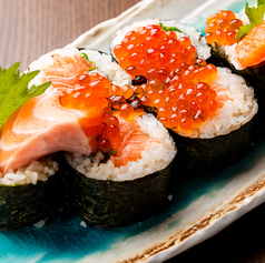 いくらサーモン巻き