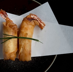 海老クリーム春巻　タイ風だれ