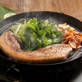 料理メニュー写真&nbsp;ミナリ厚切りサムギョプサル