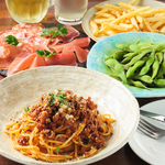 コースの締めにはパスタを楽しんでいただけます。
